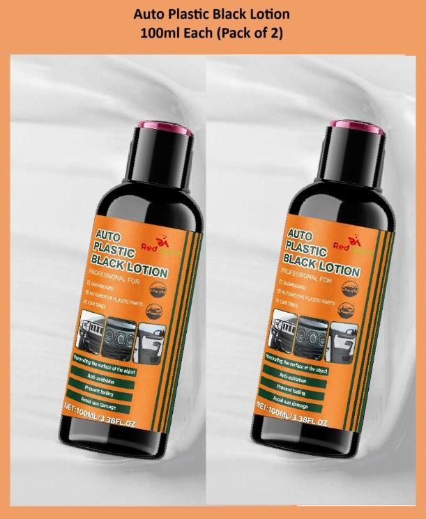 Auto Plastic Black Lotion 100ml Each (Pack of 2)
