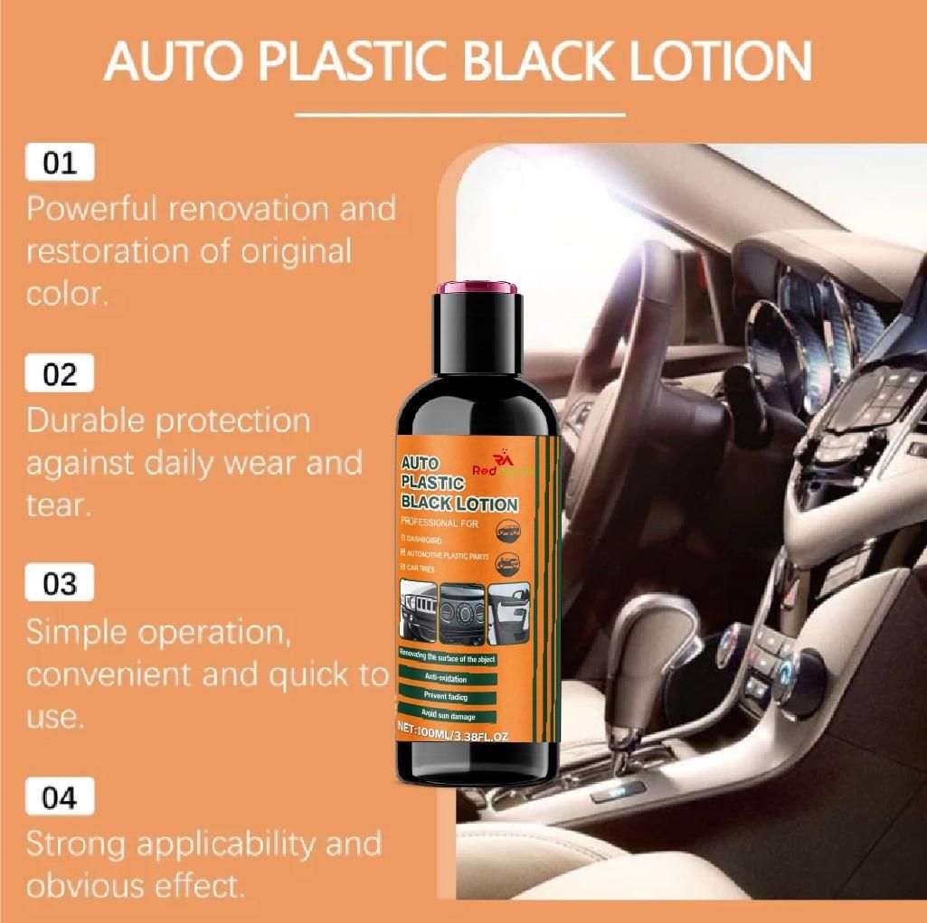 Auto Plastic Black Lotion 100ml Each (Pack of 2)