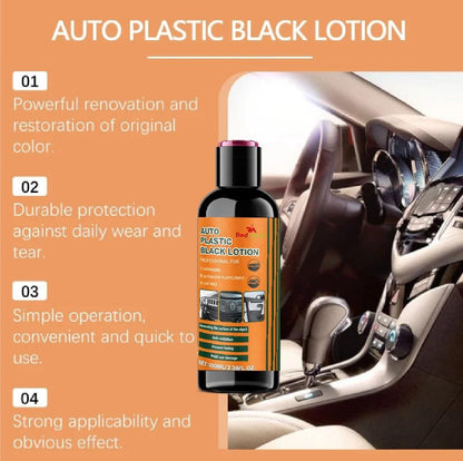 Auto Plastic Black Lotion 100ml Each (Pack of 2)