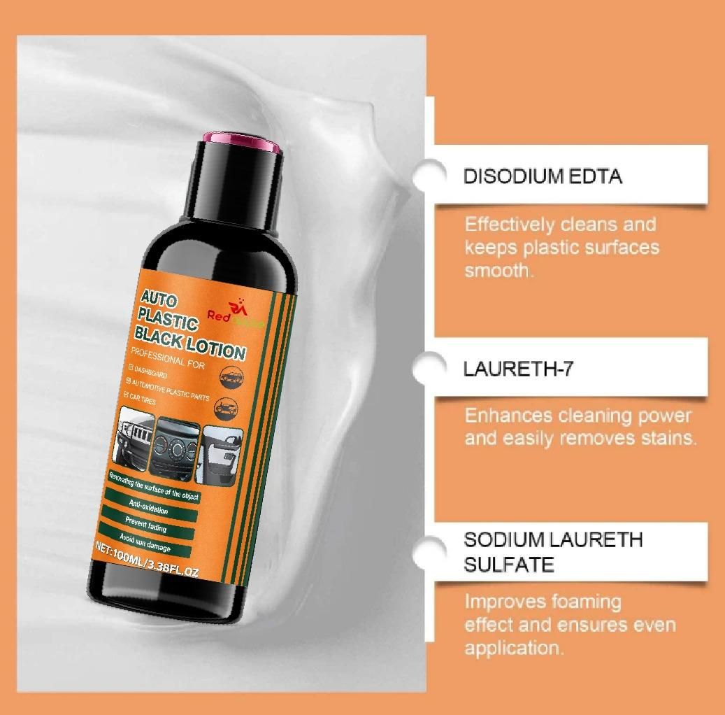 Auto Plastic Black Lotion 100ml Each (Pack of 2)